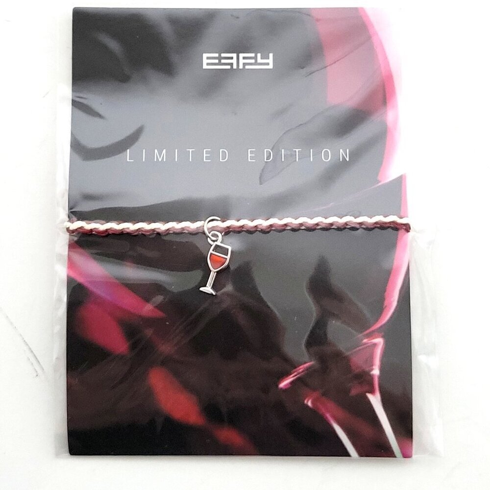 Effy Limited Edition Bracelet Royal Caribbean NEW Sealed Red Wine Glass Charm